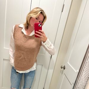 Brown sweater vest. Brand new.